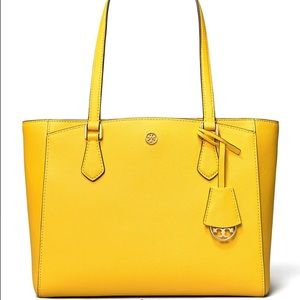 Tory Burch Robinson Small Leather Satchel Tote Bag